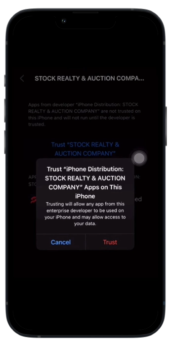 Trust Developer Screenshot